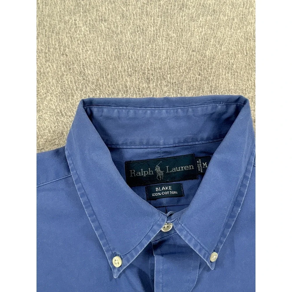 Polo Ralph Lauren BLAKE Cotton Short Sleeve Button Down Shirt (Men's Medium)